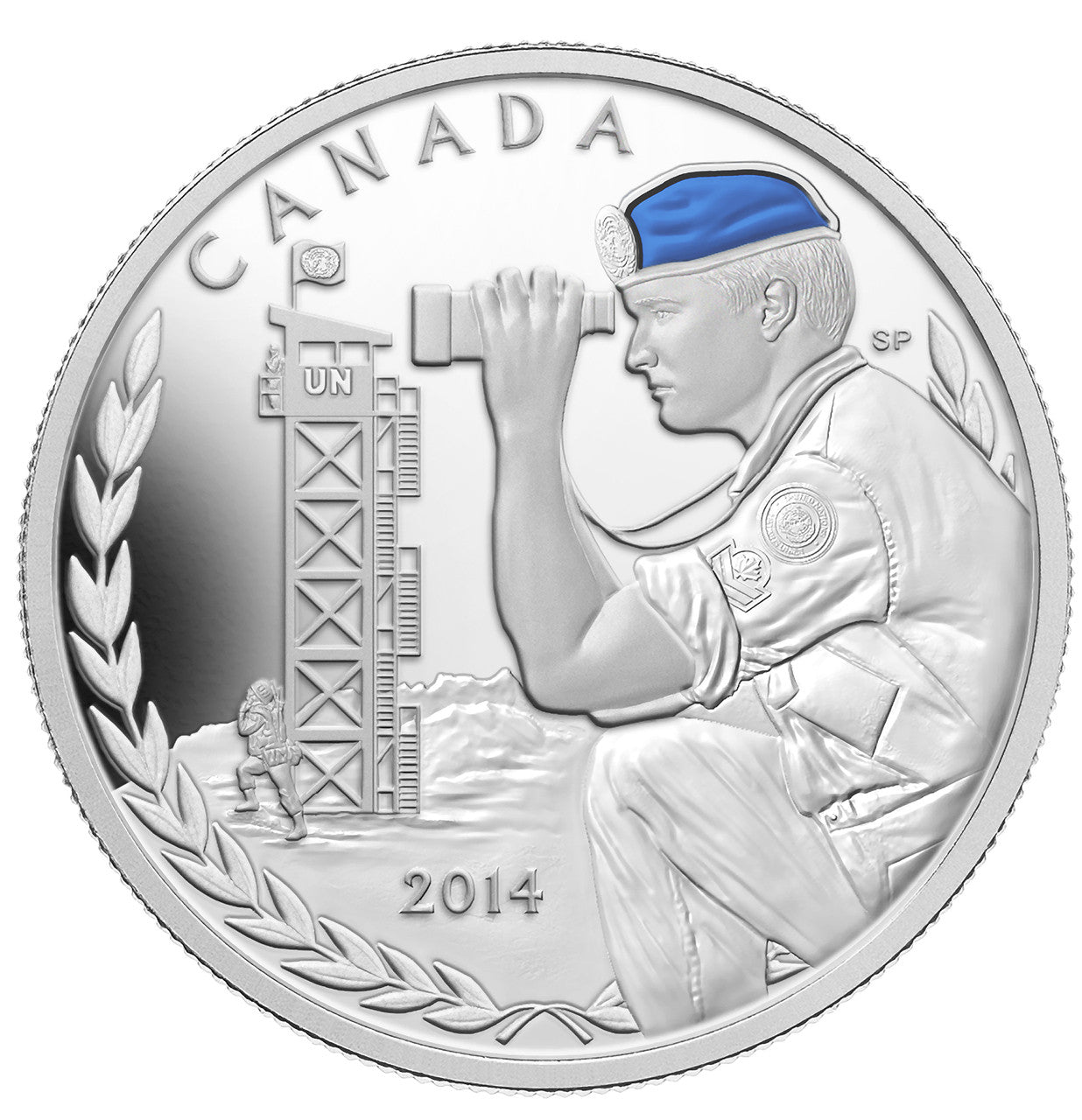 2014 1oz $20 50TH ANNIVERSARY OF CANADIAN PEACEKEEPING IN CYPRUS FINE SILVER COIN