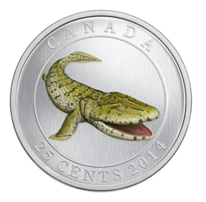 2014 25-CENT GLOW IN THE DARK COLOURED COIN TIKTAALIK