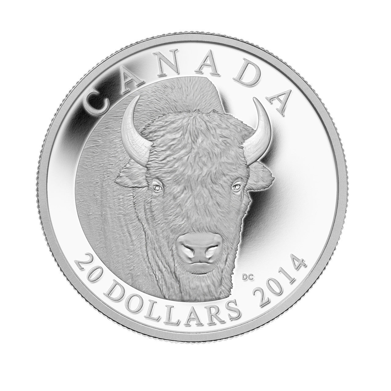 2014 1oz $20 THE BISON: A PORTRAIT FINE SILVER COIN