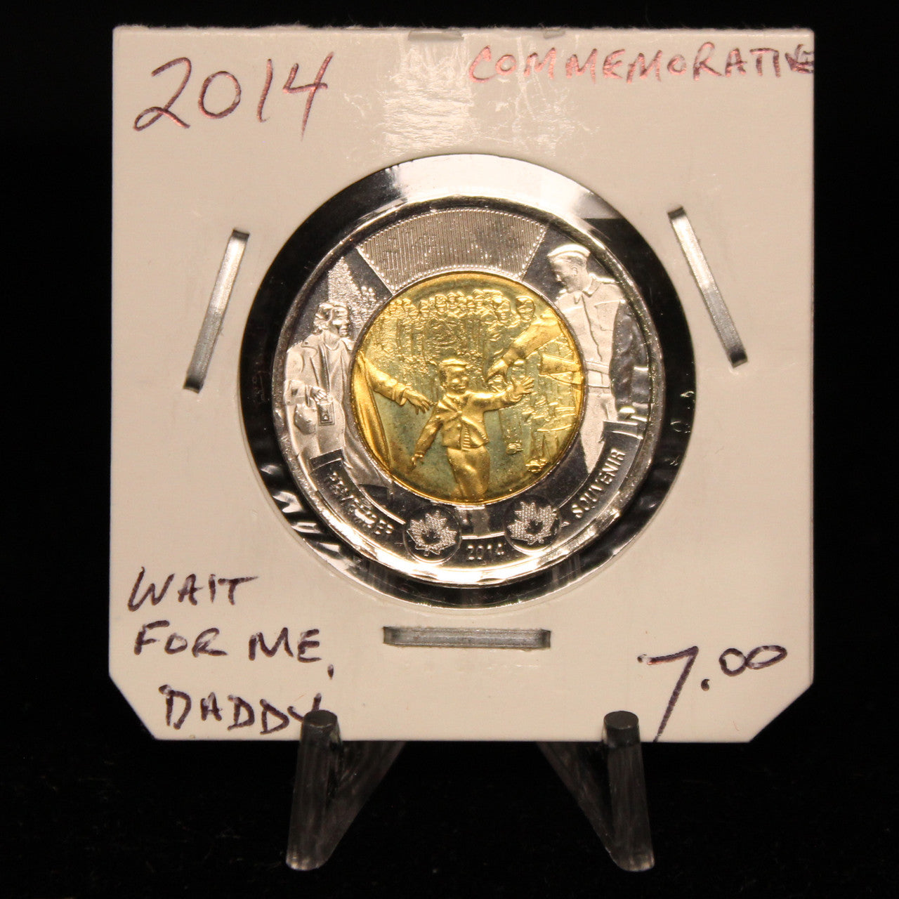 2014 CANADA CIRCULATION $2 COMMEMORATIVE - WAIT FOR ME, DADDY