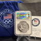 E-TRANSFER ONLY - 2014 1oz USOC SILVER MEDAL OLYMPIC WINTER GAMES HOCKEY ULTRA CAMEO GEM PROOF NGC GRADED