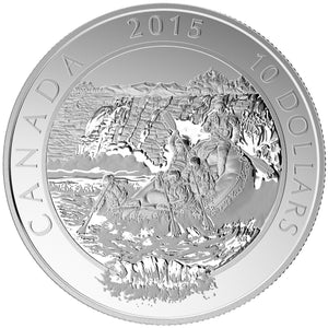 2015 1/2oz $10 ADVENTURE CANADA: WHITEWATER RAFTING FINE SILVER COIN