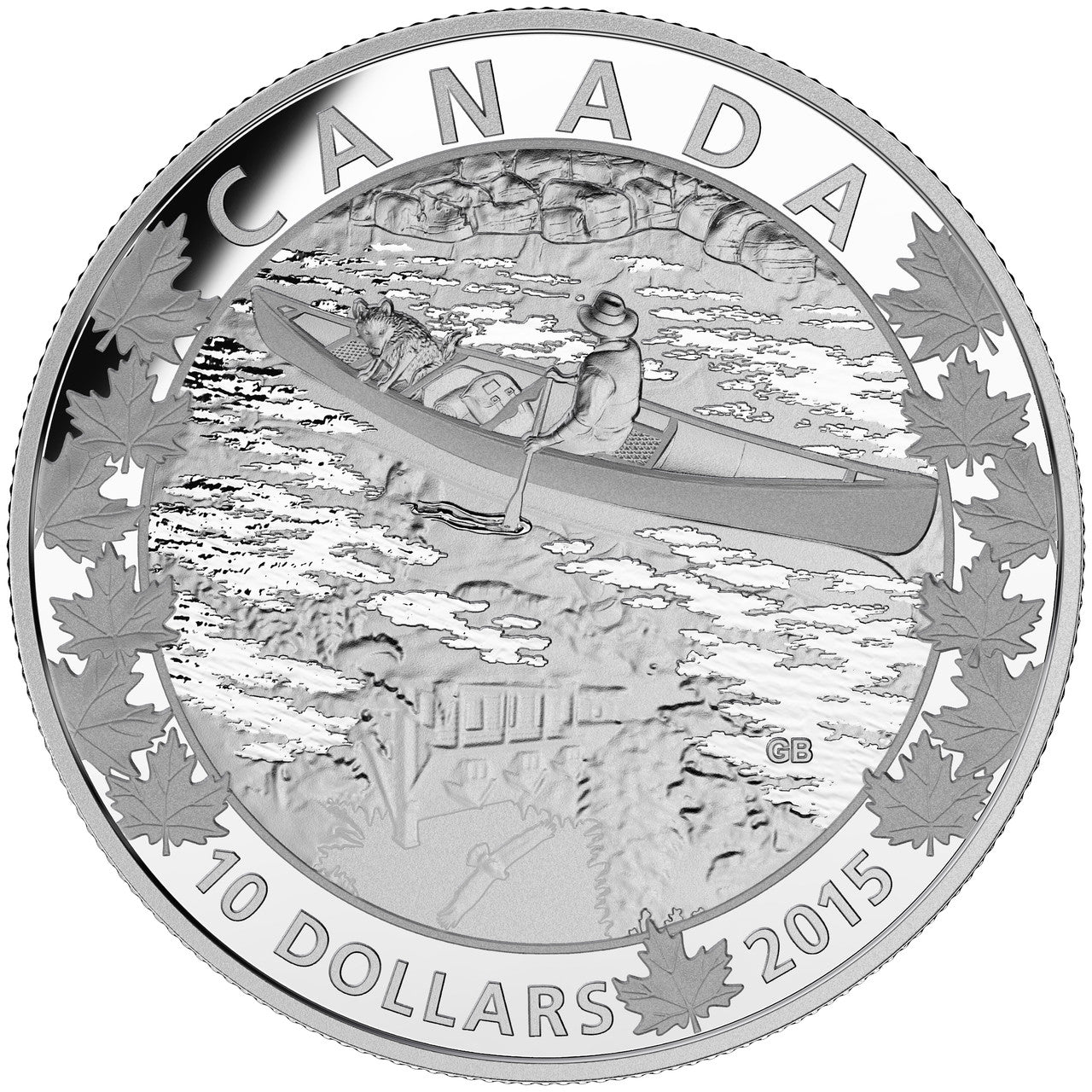 2015 1/2oz $10 CANOE ACROSS CANADA: MIRROR MIRROR FINE SILVER COIN