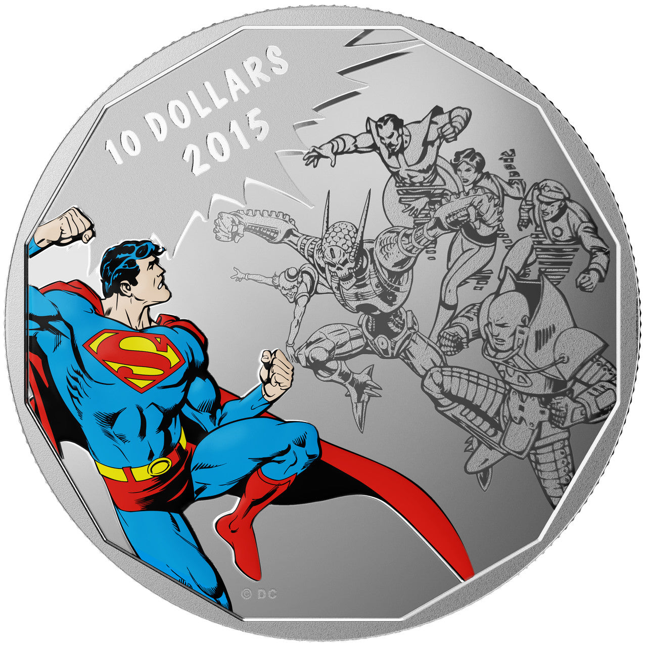 2015 1/2oz $10 DC COMICS™ ORIGINALS: GAUNTLET FINE SILVER COIN