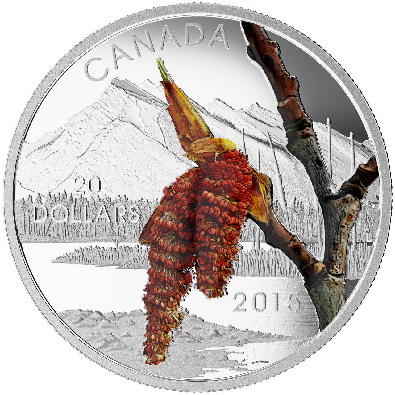2015 1oz $20 FORESTS OF CANADA: BOREAL BALSAM POPLAR FINE SILVER COIN