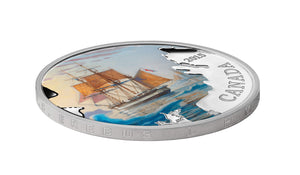 2015 1oz $20 LOST SHIPS IN CANADIAN WATERS: FRANKLIN'S LOST EXPEDITION FINE SILVER COIN