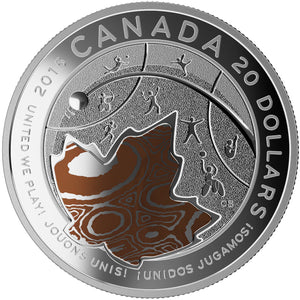 2015 1oz $20 TORONTO 2015â„¢ PAN AM/PARAPAN AM GAMES - UNITED WE PLAY!â„¢ FINE SILVER COIN