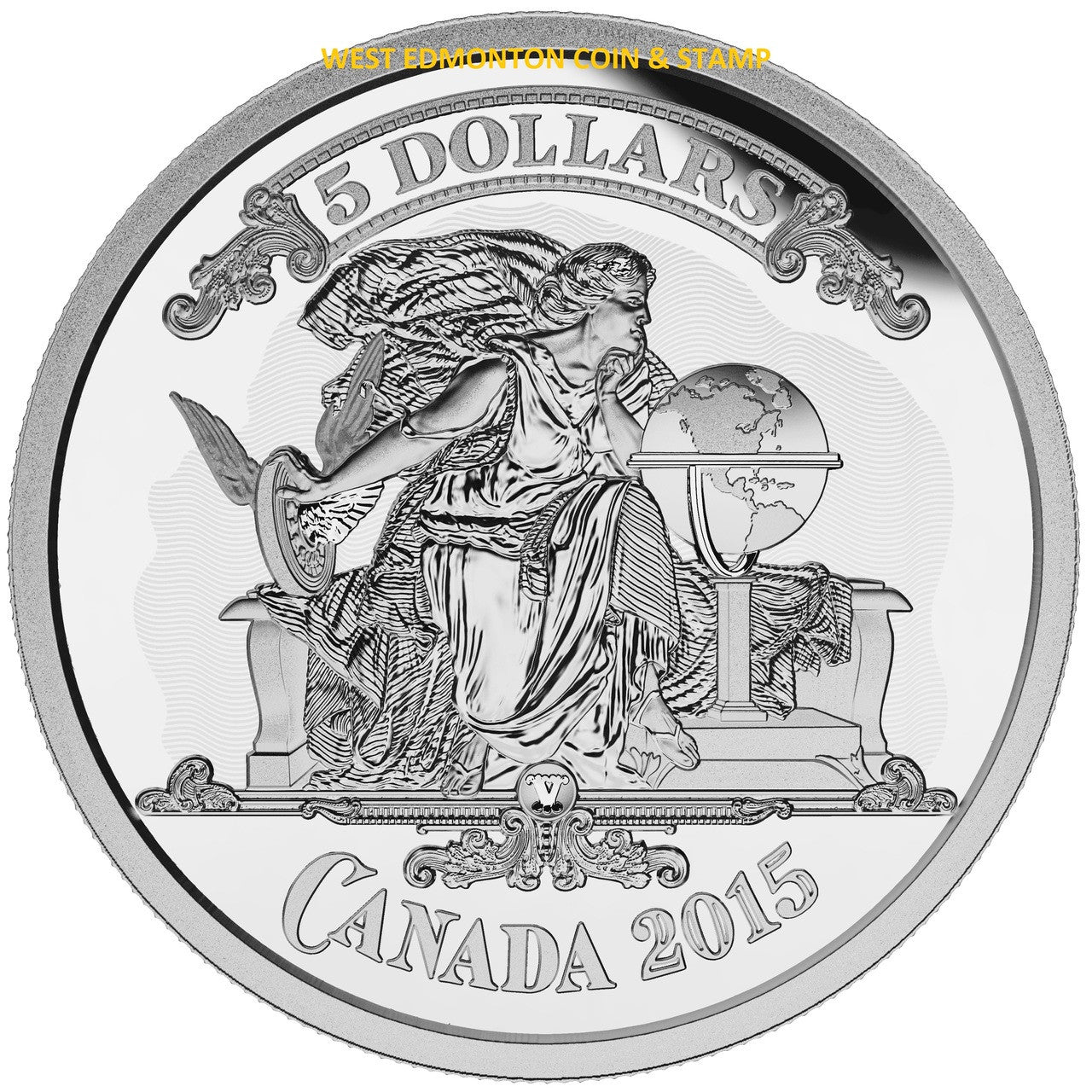 2015 $5 CANADIAN BANKNOTE VIGNETTE FINE SILVER COIN BANK NOTES SERIES