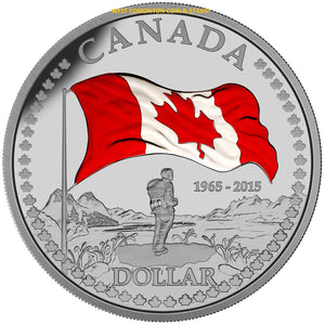 2015 RCNA 50TH ANNIVERSARY OF THE CANADIAN FLAG FINE SILVER PROOF SET
