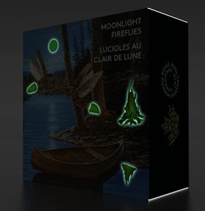 2015 2oz $30 MOONLIGHT FIREFLIES FINE SILVER COIN