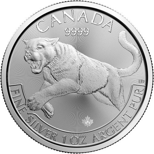 E-TRANSFER ONLY - 1oz. 2016 CANADIAN COUGAR SILVER COIN