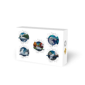 2016 $20 GEOMETRY IN ART FINE SILVER 5-COIN SET