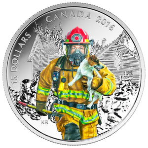 2016 $15 NATIONAL HEROES FINE SILVER 4-COIN SET (TONED)