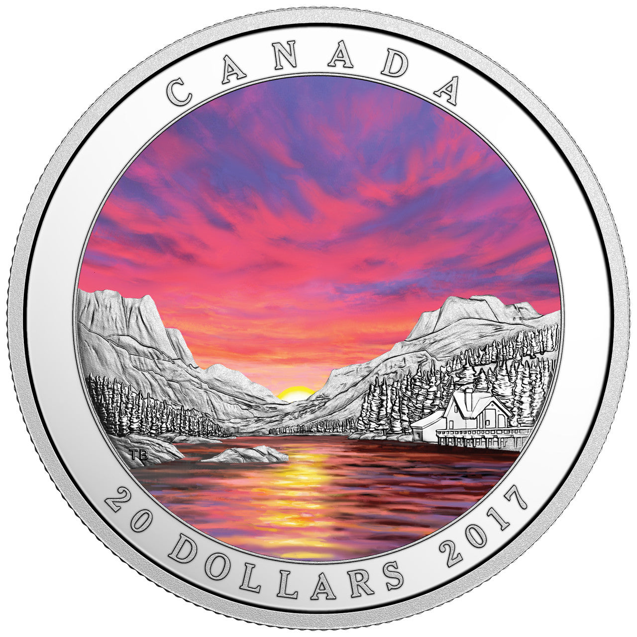 2017 1oz $20 WEATHER PHENOMENON FIERY SKY FINE SILVER COIN