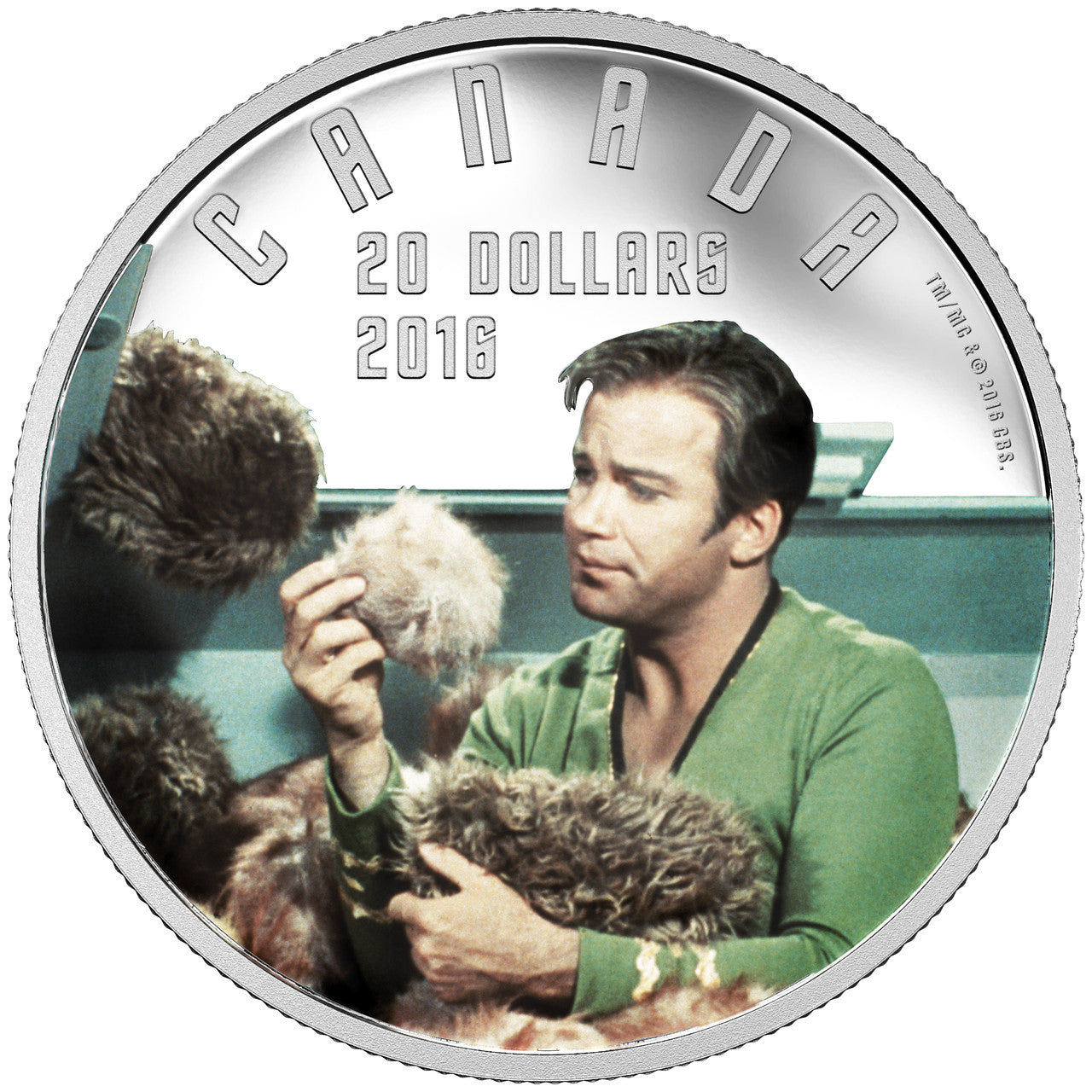 2016 1oz $20 STAR TREK: THE TROUBLE WITH TRIBBLES FINE SILVER COIN