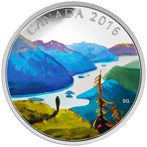 2016 1oz $20 CANADIAN LANDSCAPE SERIES - REACHING THE TOP FINE SILVER COIN