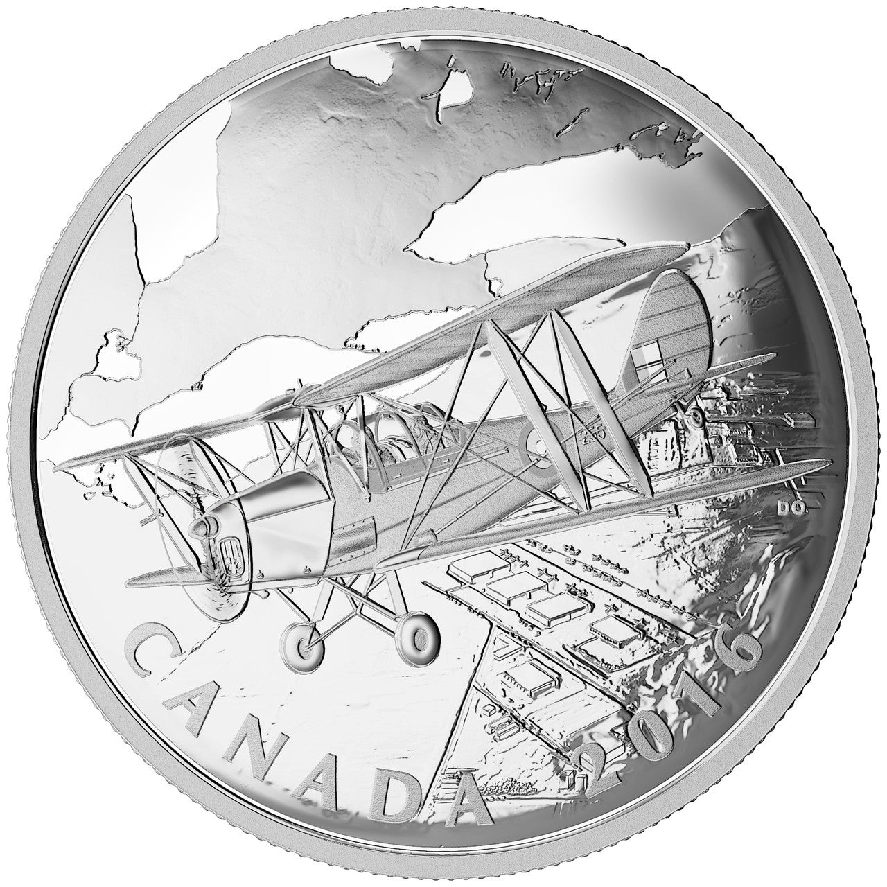 2016 1oz $20 THE CANADIAN HOME FRONT BRITISH COMMONWEALTH AIR TRAINING PLAN FINE SILVER COIN