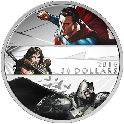 2016 2oz $30 BATMAN V SUPERMAN: DAWN OF JUSTICE™ FINE SILVER COIN