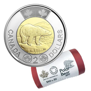 2017 2-DOLLAR POLAR BEAR SPECIAL WRAP ROLL