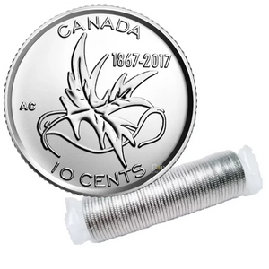2017 10-CENT WINGS OF PEACE 150TH ANNIVERSARY ORIGINAL WRAP ROLL