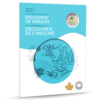 2021 COMMEMORATIVE COLLECTOR KEEPSAKE CARD 100TH ANNIVERSARY OF THE DISCOVERY OF INSULIN
