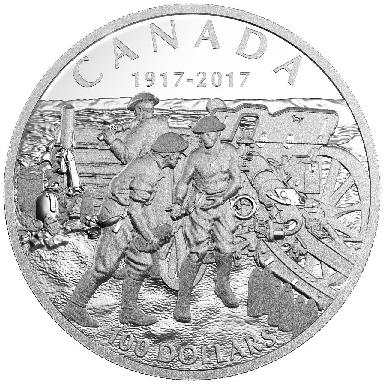 2017 10oz $100 VIMY RIDGE FINE SILVER COIN
