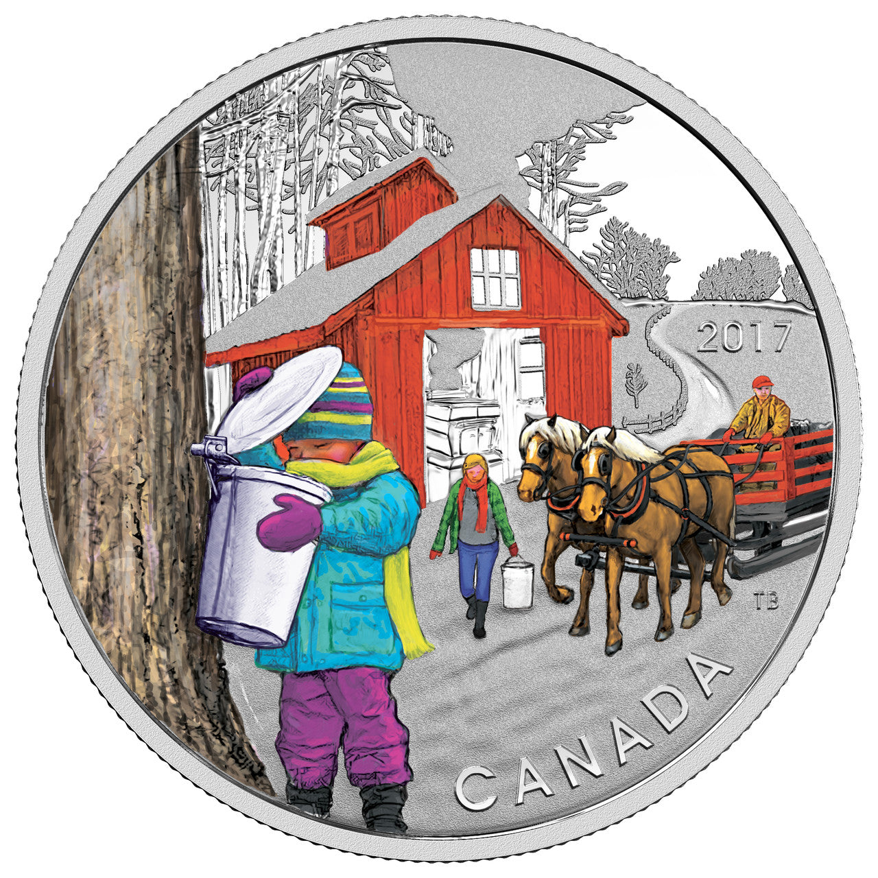 2017 1/2oz $10 THE SUGAR SHACK FINE SILVER COIN