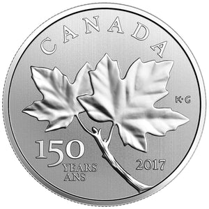 2017 1/2oz $10 MAPLE LEAVES FINE SILVER COIN
