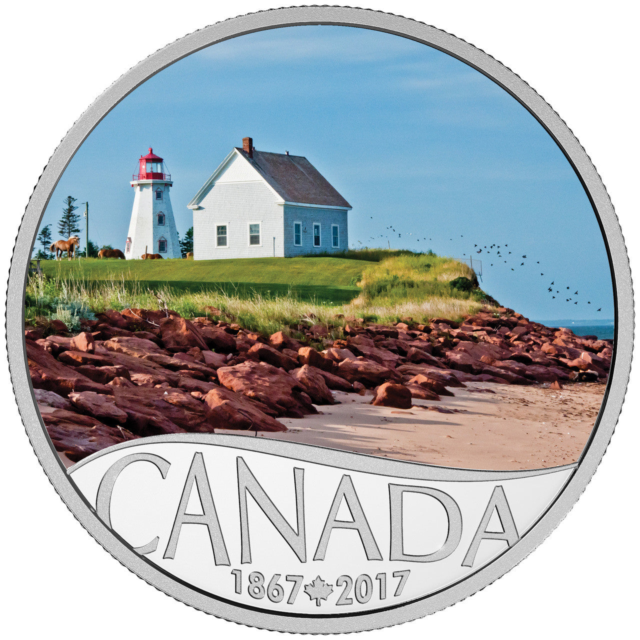 2017 1/2oz $10 CELEBRATING CANADA'S 150TH: PANMURE ISLAND FINE SILVER COIN