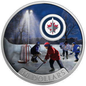 2017 1/2oz $10 PASSION TO PLAY: WINNIPEG JETS® FINE SILVER COIN