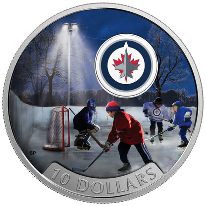 2017 1/2oz $10 PASSION TO PLAY: WINNIPEG JETS® FINE SILVER COIN