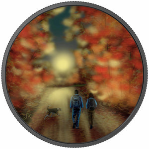 2017 $15 GREAT CANADIAN OUTDOORS: NATURE WALK AT SUNRISE FINE SILVER COIN