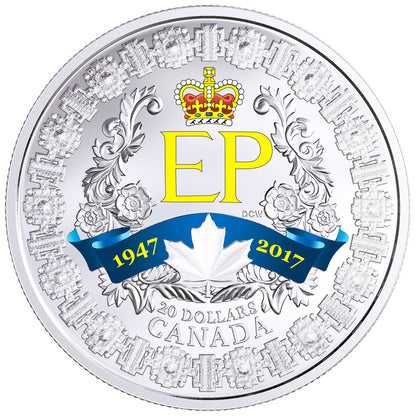 SALE - 2017 1oz $20 A PLATINUM CELEBRATION FINE SILVER COIN (NO SLEEVE)