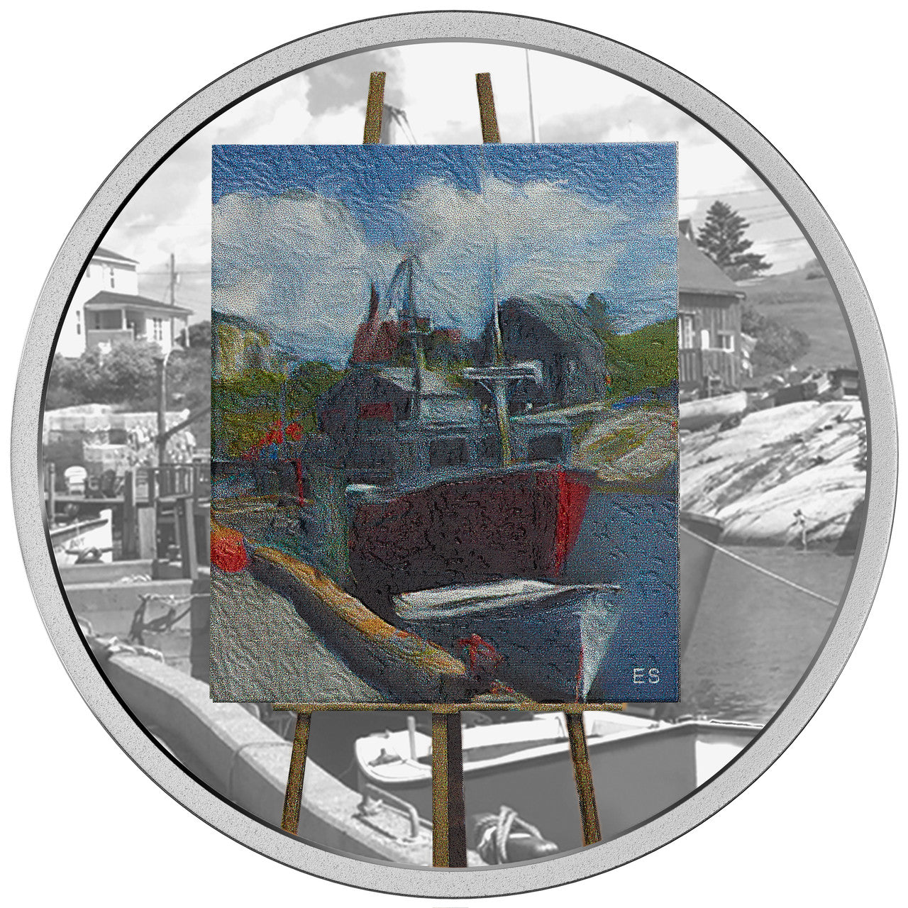 2017 1oz $20 EN PLEIN AIR: MARITIME MEMORIES FINE SILVER COIN