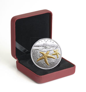 2017 1oz $20 FROM SEA TO SEA TO SEA: ATLANTIC STARFISH FINE SILVER COIN