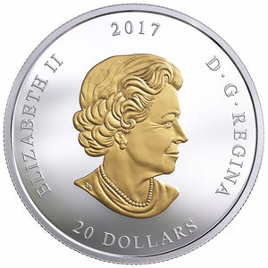 2017 1oz $20 FROM SEA TO SEA TO SEA: ATLANTIC STARFISH FINE SILVER COIN