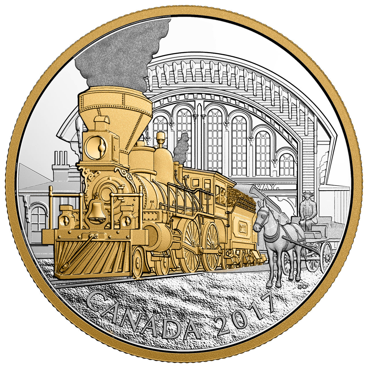 2017 1oz $20 LOCOMOTIVES ACROSS CANADA: THE 4-4-0 FINE SILVER COIN