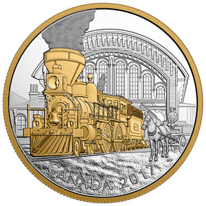 2017 1oz $20 LOCOMOTIVES ACROSS CANADA: THE 4-4-0 FINE SILVER COIN