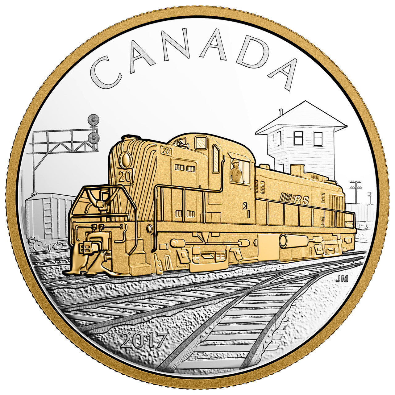 2017 1oz $20 LOCOMOTIVES ACROSS CANADA: RS 20 FINE SILVER COIN