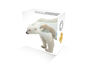 2017 1oz $20 NATURE'S IMPRESSIONS: POLAR BEAR FINE SILVER COIN