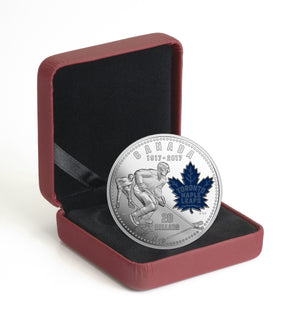 2017 1oz $20 100TH ANNIVERSARY OF THE TORONTO MAPLE LEAFS FINE SILVER COIN