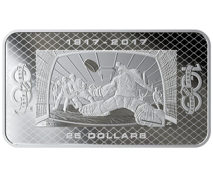 2017 1.5oz $25 100TH ANNIVERSARY OF THE NHL FINE SILVER COIN