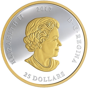 2017 $25 THE GREAT SEAL OF CANADA FINE SILVER COIN