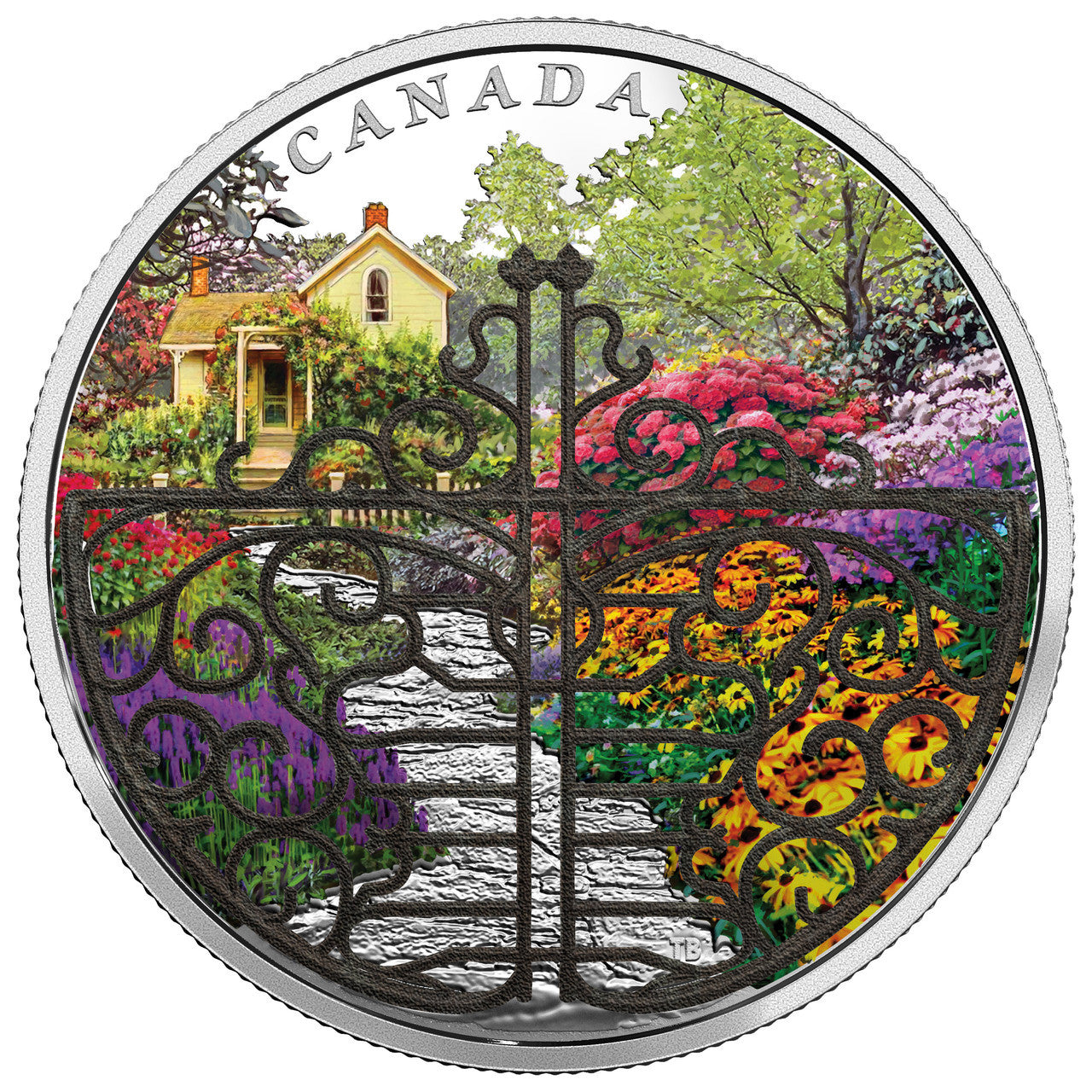2017 2oz $30 GATE TO ENCHANTED GARDEN FINE SILVER COIN
