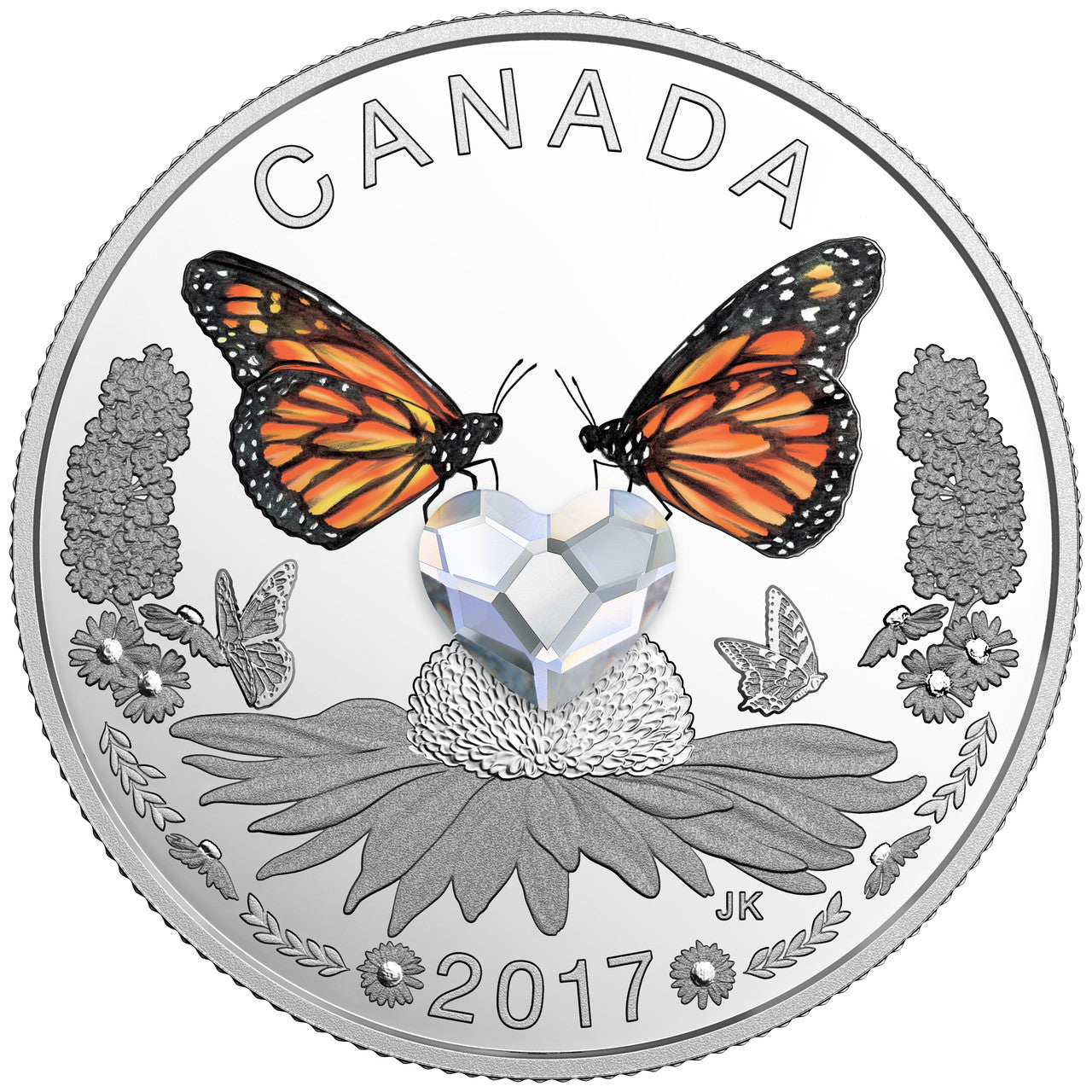 2017 1/4oz $3 CELEBRATION OF LOVE FINE SILVER COIN