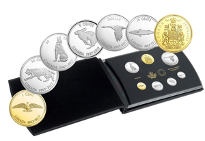 SALE - 2017 COMMEMORATIVE PROOF SET 1967 CENTENNIAL COINS (ALEX COLVILLE DESIGNS) (NO SLEEVE)