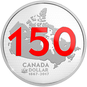 2017 LIMITED EDITION SILVER DOLLAR PROOF SET CANADA 150: OUR HOME AND NATIVE LAND