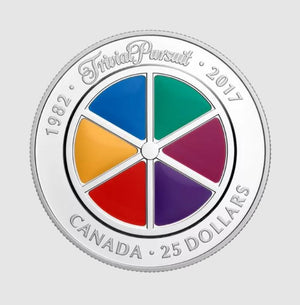 2017 $25 1oz PIEDFORT - 35TH ANNIVERSARY OF TRIVIAL PURSUIT FINE SILVER COIN