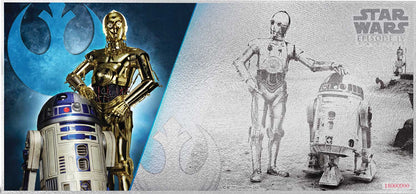 2018 $1 STAR WARS EPISODE IV: A NEW HOPE (U-3PO) FINE SILVER BANK NOTE