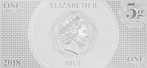2018 $1 STAR WARS EPISODE IV: A NEW HOPE (LUKE SKYWALKER) FINE SILVER BANK NOTE